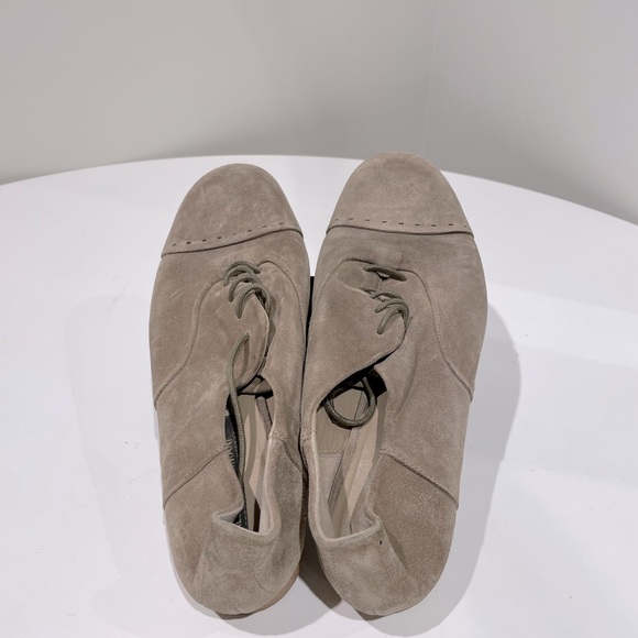 Alberto Fermani loafer size 38.5 suede leather (stone colour) with laces - Picture 1 of 3